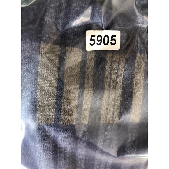 Club Monaco Julie Sweater Plaid Long Sleeve Turtleneck Wool Blend Blue & Gray S - Picture 8 of 8